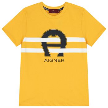 Boys Yellow Logo T-Shirt