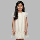 Girls Gold Logo Dress, 1, hi-res