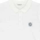Boys White Logo Polo Shirt, 1, hi-res