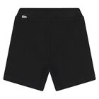  Younger Boys White & Black Logo Shorts Set, 1, hi-res