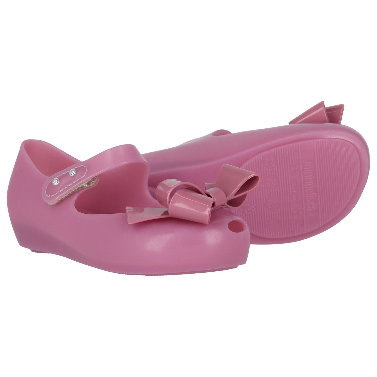 Girls Lilac Bow Jelly Shoes, 2, hi-res image number null