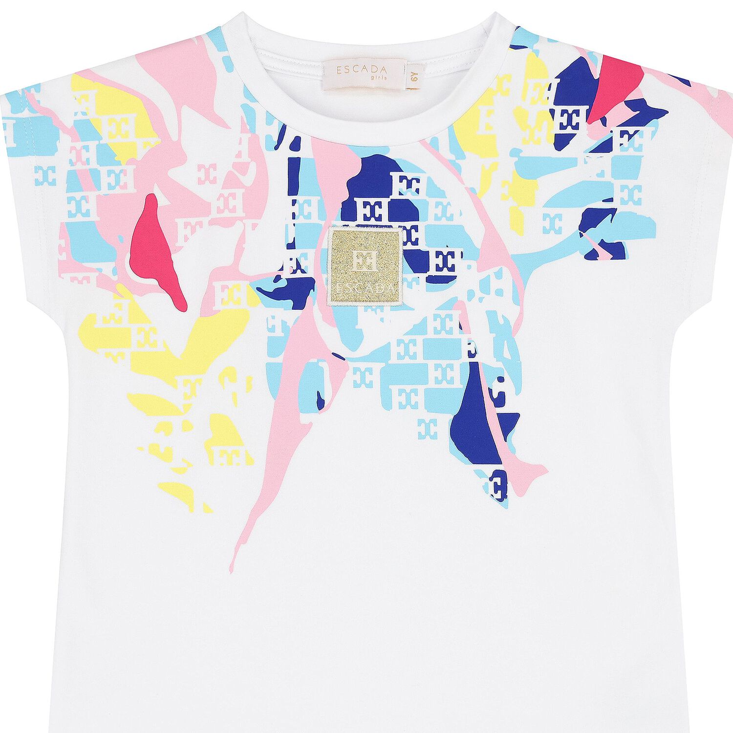 Girls White Logo T-Shirt, 1, hi-res image number null