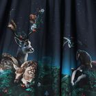 Girls Navy Blue Night Forest Dress, 2, hi-res