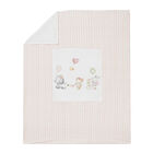 Baby Girls White & Pink Blanket, 2, hi-res