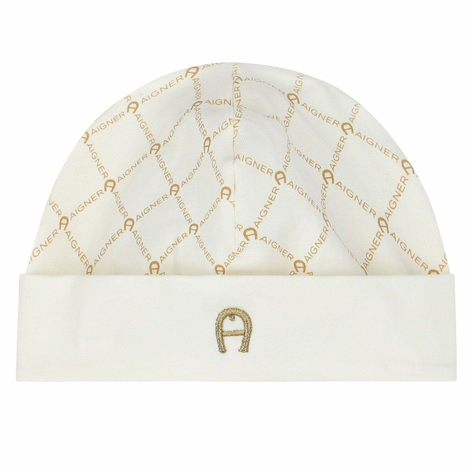 Ivory & Gold Logo Hat, 3, hi-res