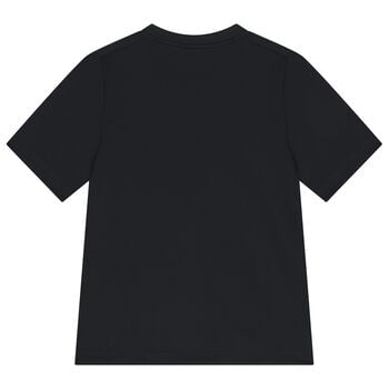 Boys Black Logo Dri-Fit T-Shirt