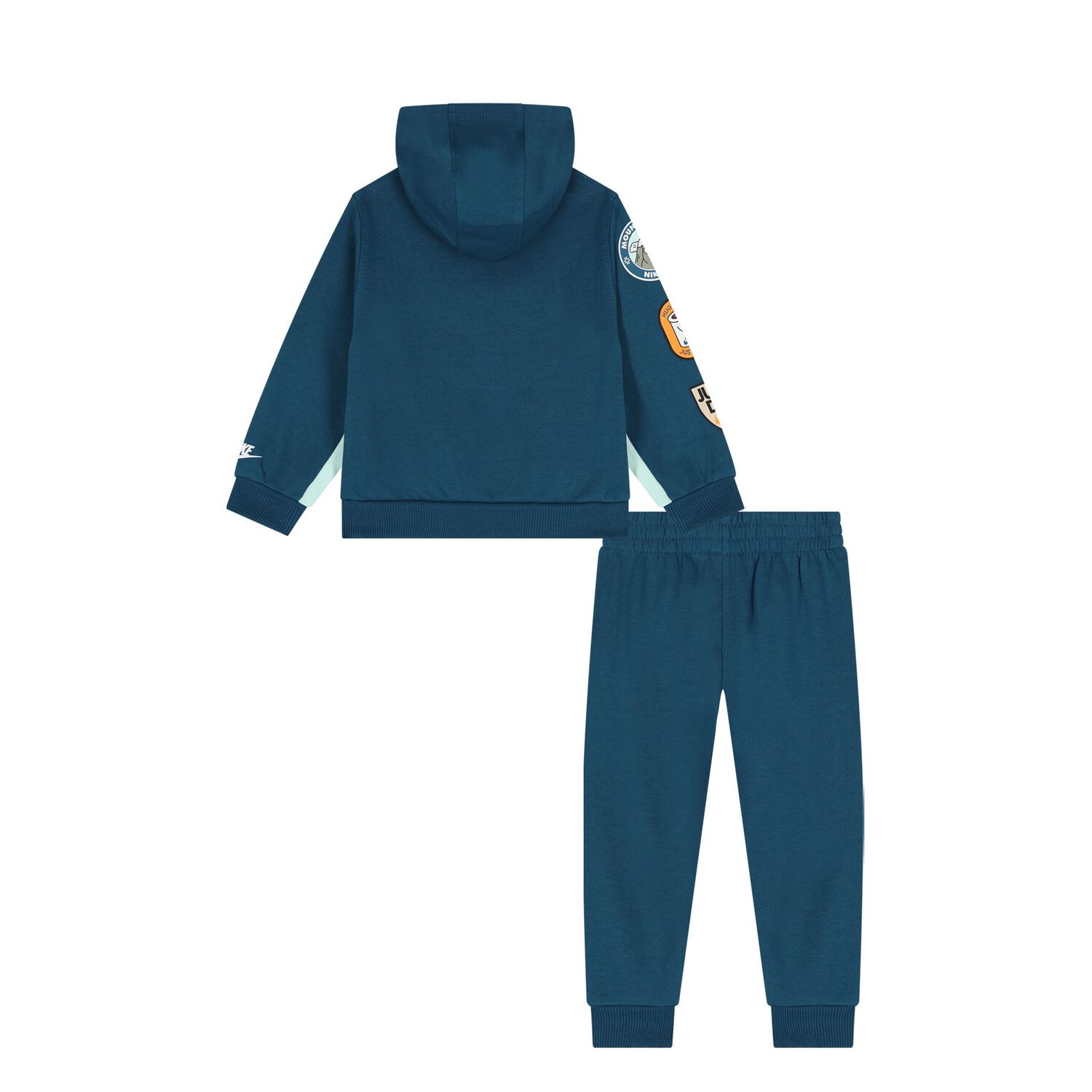 Younger Boys Blue & Green Logo Tracksuit, 2, hi-res