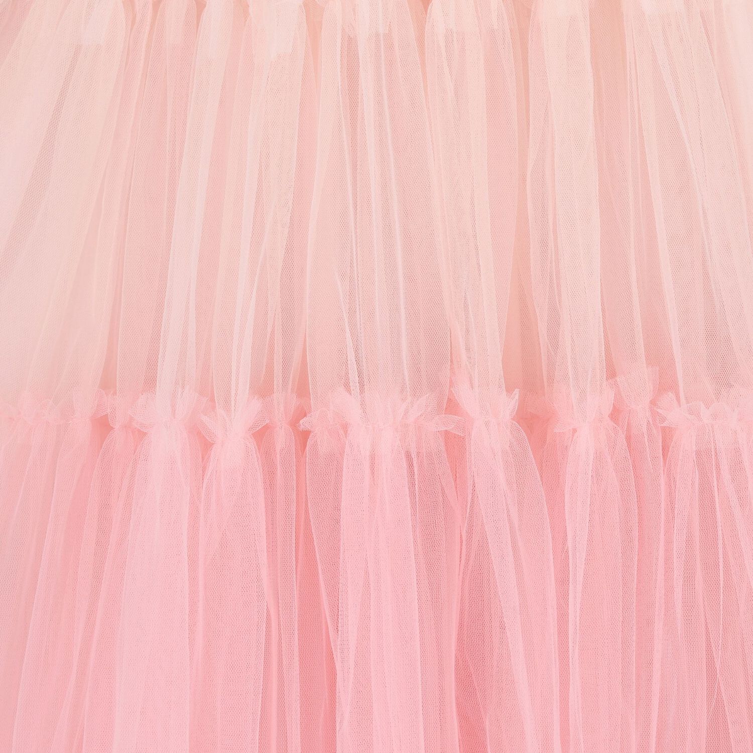 Girls Pink Embellished Ruffle Tulle Dress, 1, hi-res