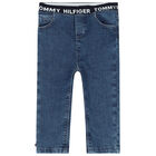 Younger Boys Blue Denim Jeans, 1, hi-res