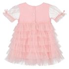 Baby Girls Pink Sequins Tulle Dress Set, 1, hi-res