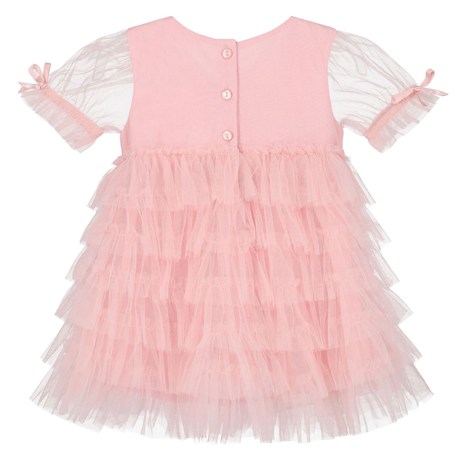 Baby Girls Pink Sequins Tulle Dress Set, 1, hi-res image number null