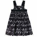 Girls Black & White Logo Dress, 1, hi-res