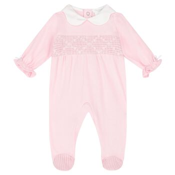 Deolinda Baby Girls Pink Babygrow, 1 Baby Girls Pink Babygrow