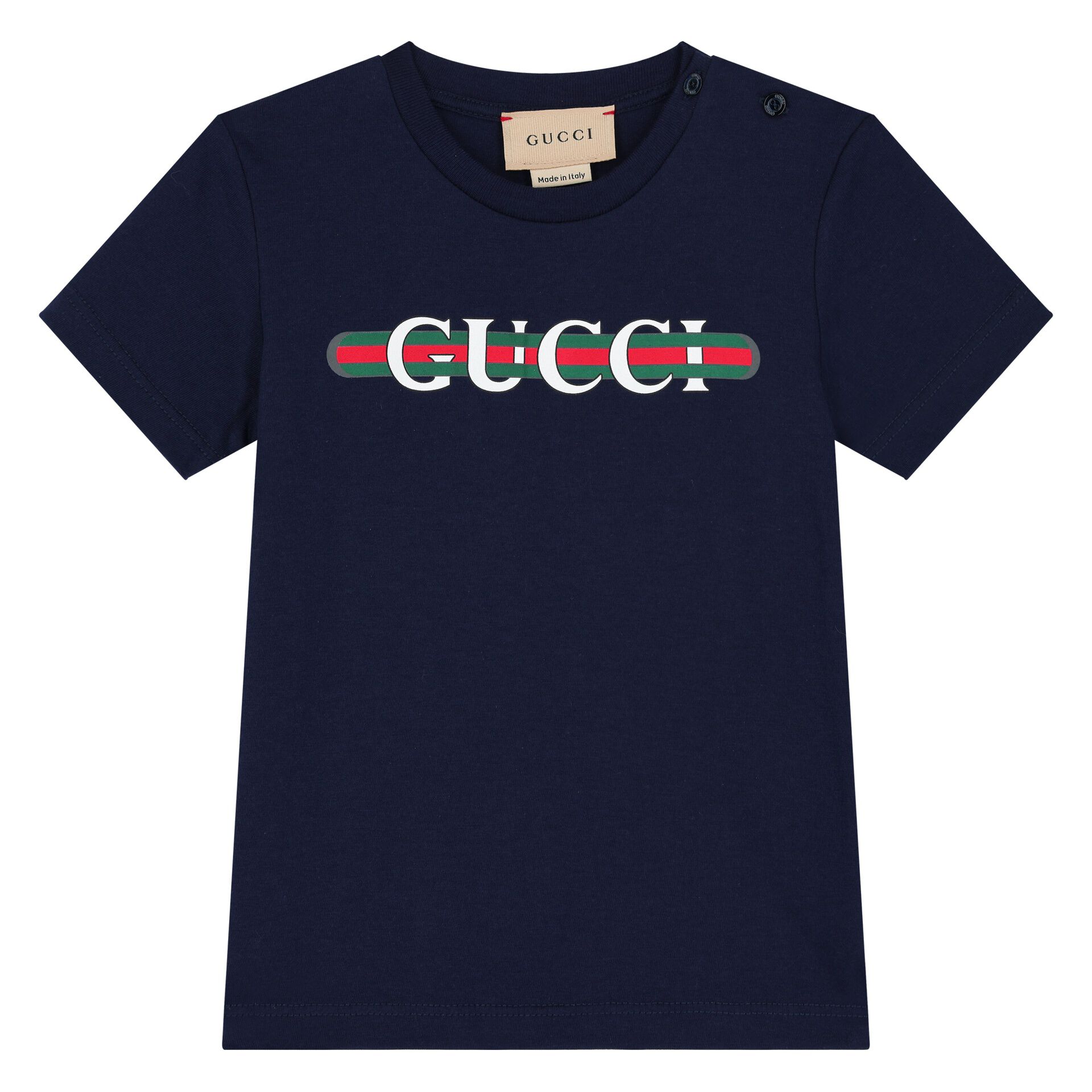 Navy blue gucci t shirt 2025