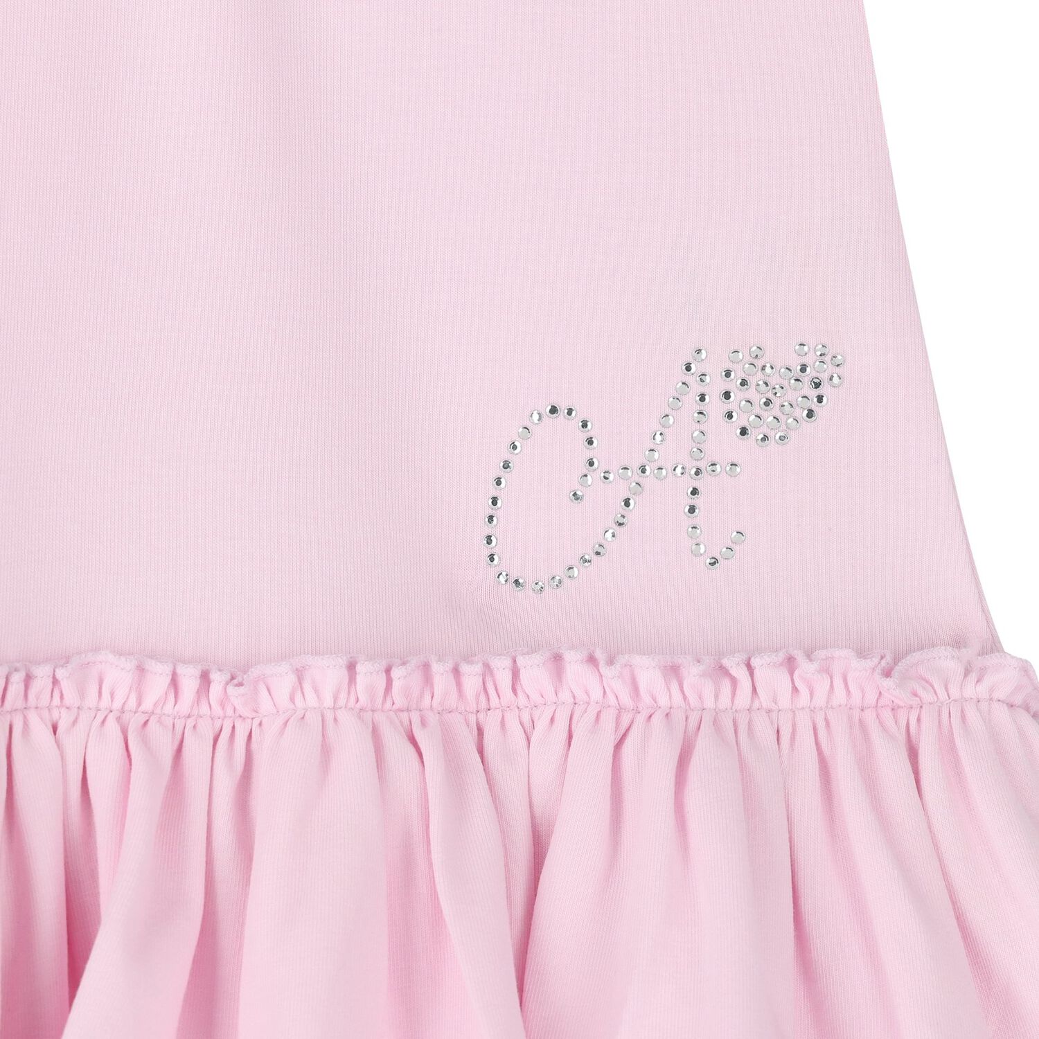 Girls Pink Cotton Frill Tennis Dress, 1, hi-res image number null