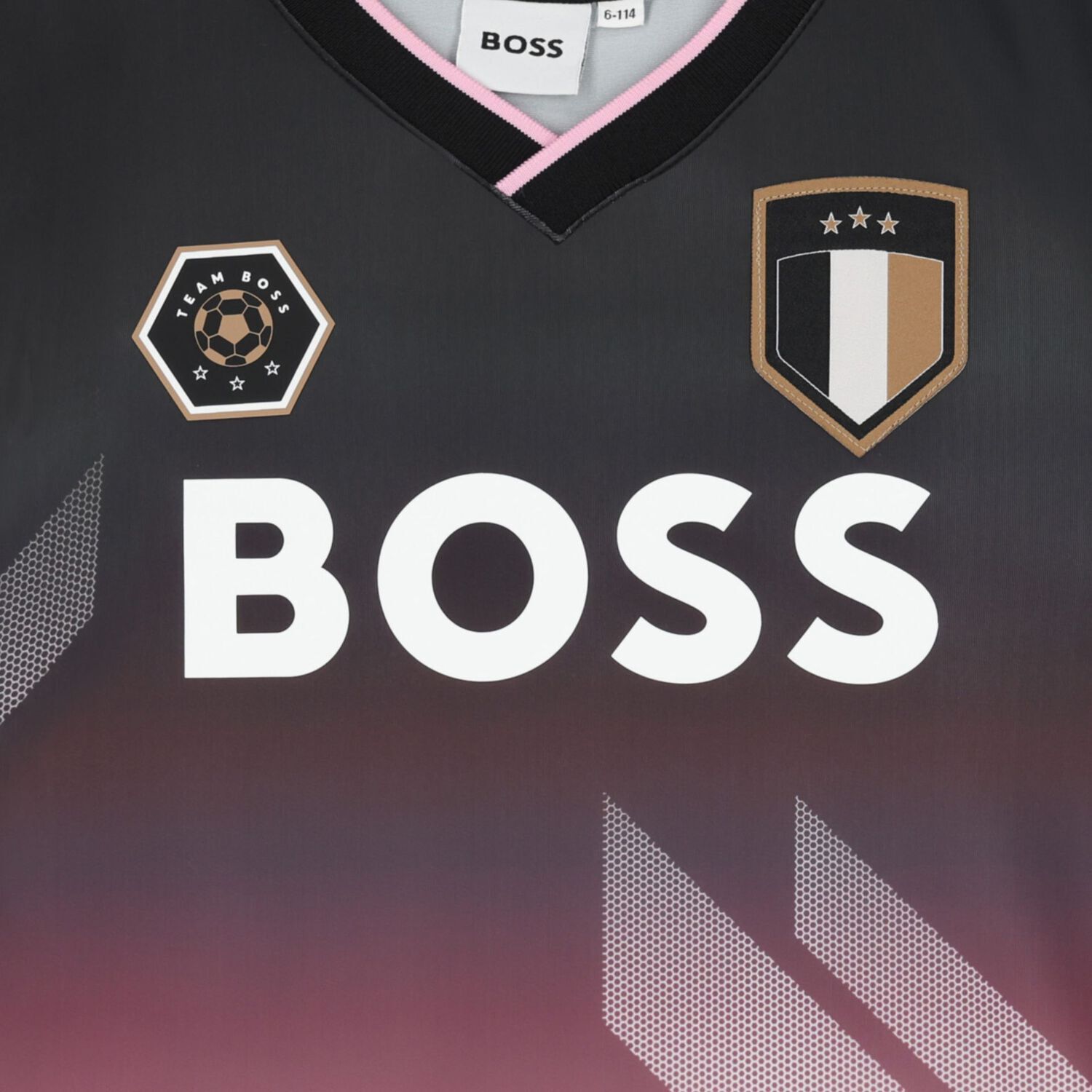 Boys Black & Pink Logo T-Shirt, 1, hi-res