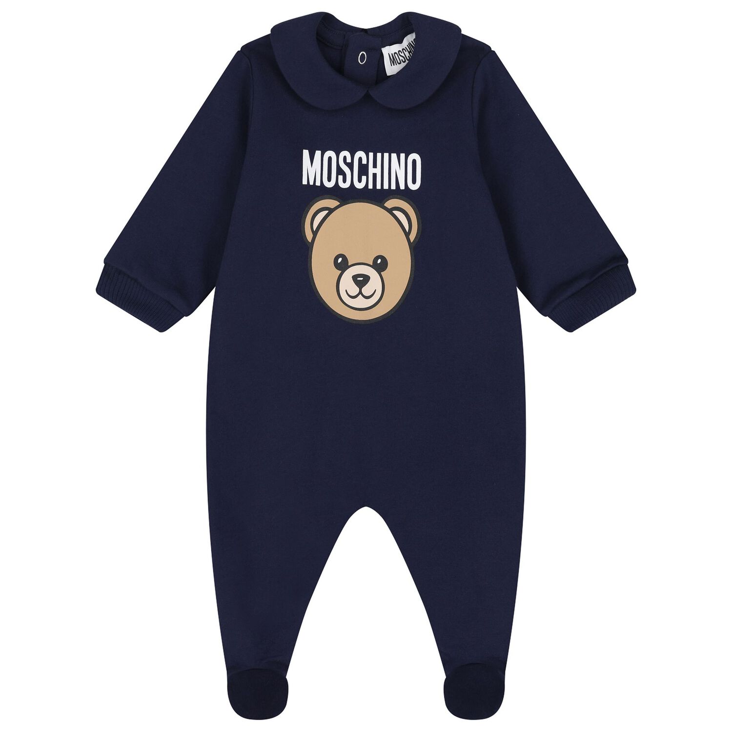 Navy Blue Teddy Bear Logo Babygrow Gift Set, 5, hi-res