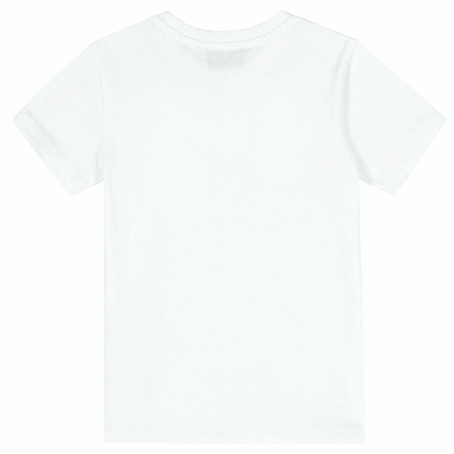 Boys White Logo Top, 2, hi-res