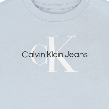 Younger Boys Blue Logo T-Shirt