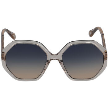 Girls Beige Hexagonal Sunglasses