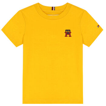 Boys Yellow Logo T-Shirt