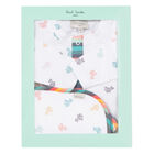 Baby Boys White Logo Babygrow Set, 1, hi-res