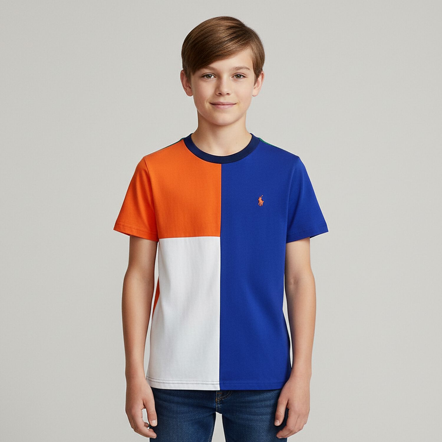 Boys Multi-Coloured Logo T-Shirt, 1, hi-res