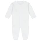 Baby Boys White & Blue Teddy Bear Babygrow Gift Set, 1, hi-res