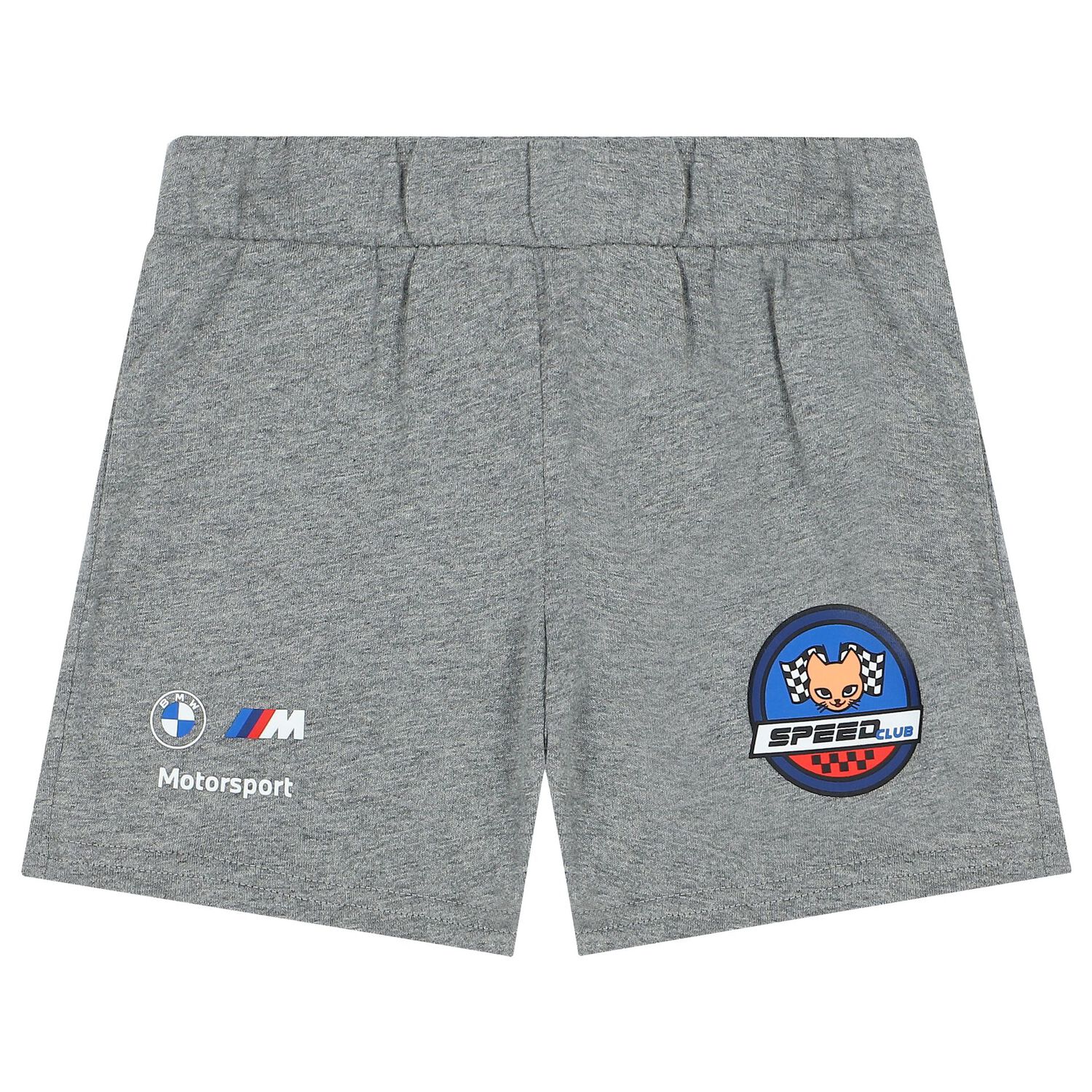 Boys White & Grey Logo Shorts Set, 1, hi-res