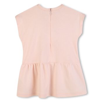 Younger Girls Pink Logo Dress