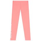 Girls White & Pink Logo Leggings Set, 1, hi-res
