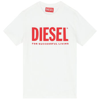 Boys White Logo T-Shirt