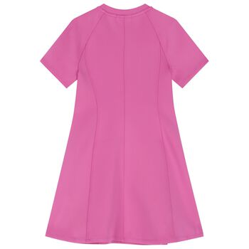 Girls Pink Logo Dress
