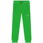 Boys Green Logo Jogger, 1, hi-res