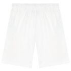 Boys Yellow & White Cotton Logo Shorts Set, 2, hi-res