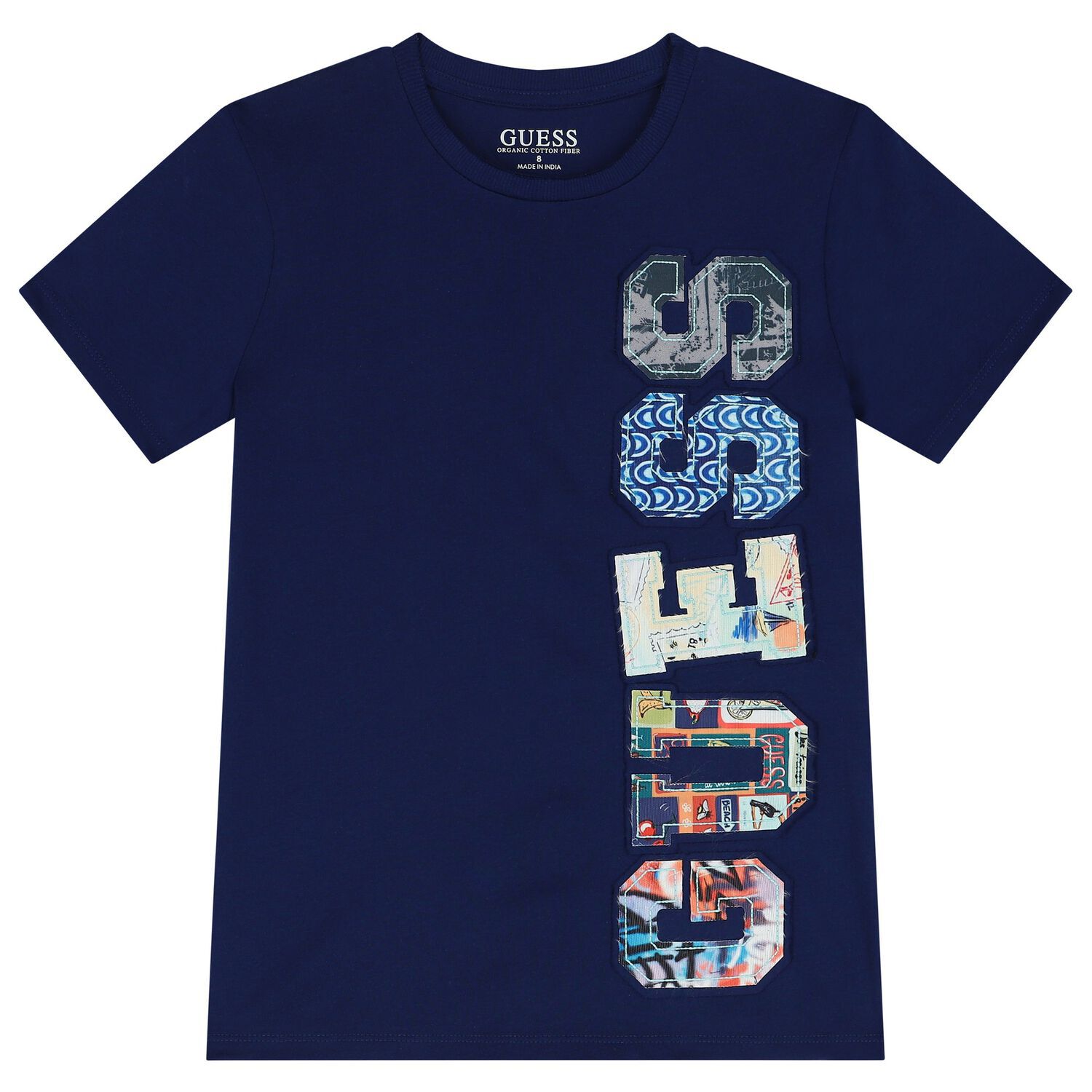 Boys Navy Blue Logo T-Shirt, 2, hi-res
