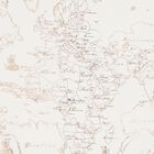 بطانية خريطة جغرافية باللونين العاجي والوردي للبنات, 1, hi-res