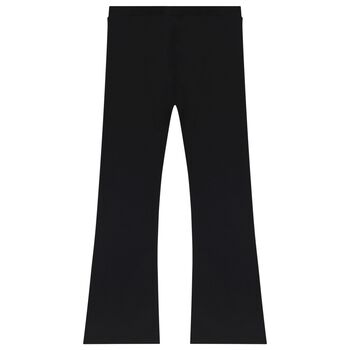 Girls Black Logo Trousers