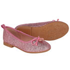 Girls Pink Glitter Shoes, 3, hi-res