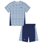طقم شورت للأولاد باللونين الأزرق والأبيض, 1, hi-res