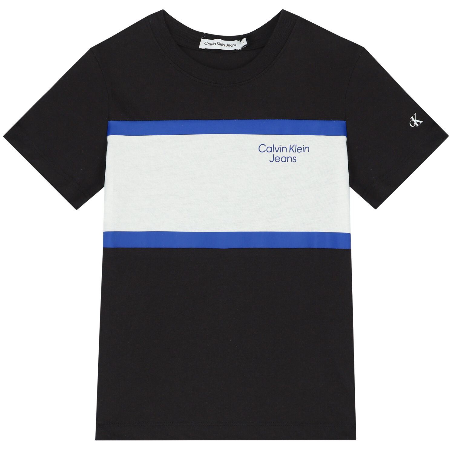 تيشيرت بالشعار باللون الأسود, 1, hi-res