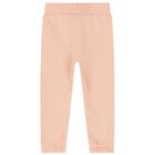 طقم بدلة بنات رياضية الشعار باللون الوردي, 1, hi-res