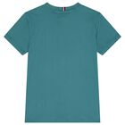 Boys Green Logo T-Shirt, 7, hi-res