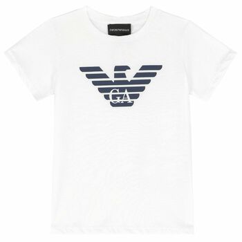 Boys White Logo T-Shirt