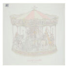 Baby Girls White & Pink Carousel Swaddle Carré Blanket, 1, hi-res