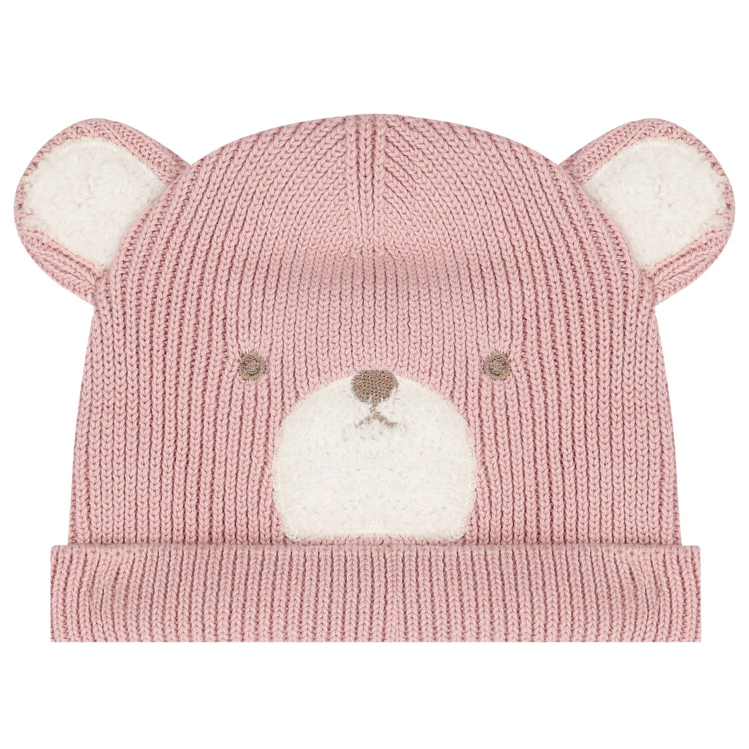 Baby Girls Pink Bear Hat & Socks Set, 3, hi-res image number null