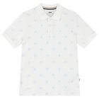 Boys White Logo Polo Shirt, 1, hi-res