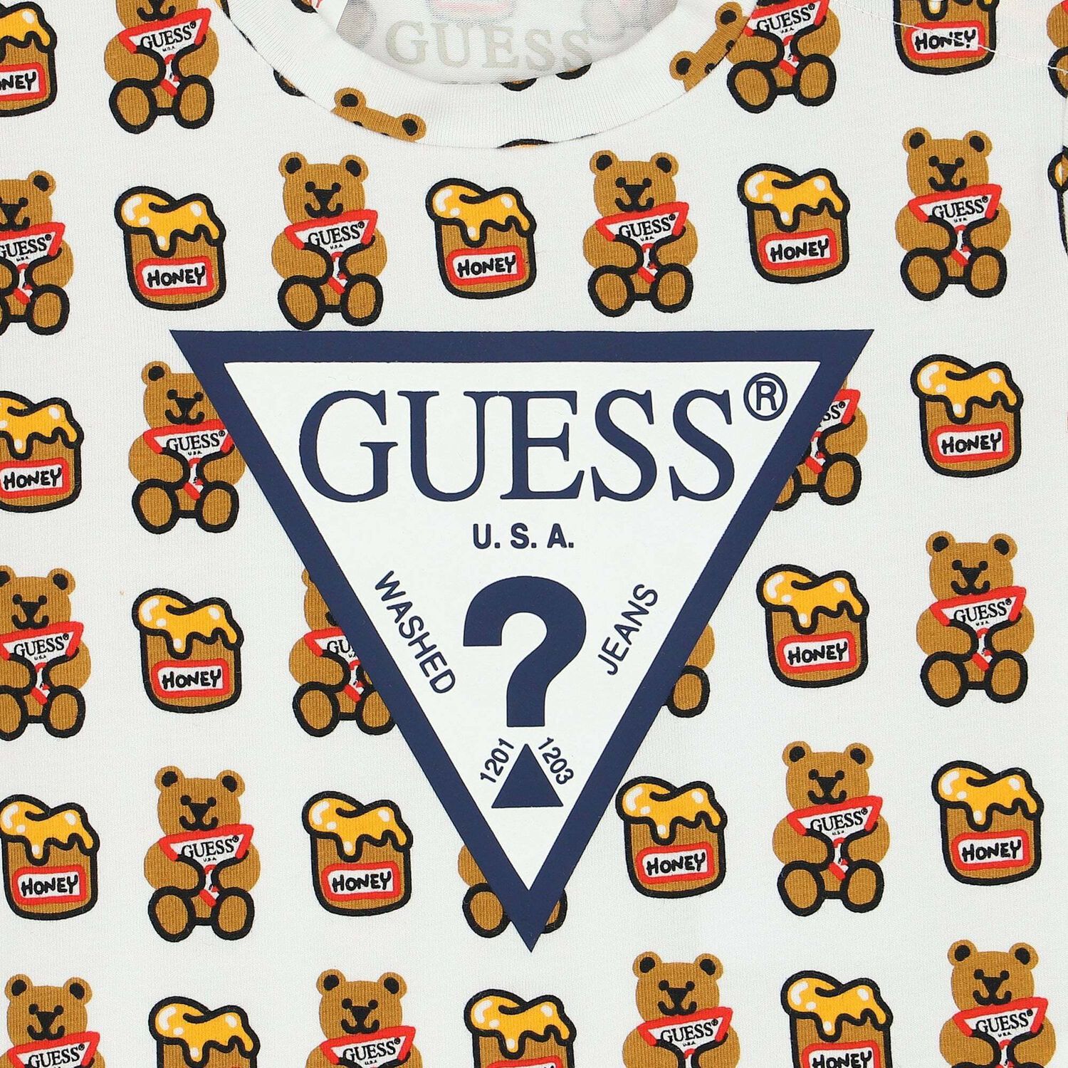 Baby Boys White Logo T-Shirt , 1, hi-res