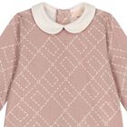 ملابس أطفال باللون وردية بشعار للبنات, 1, hi-res