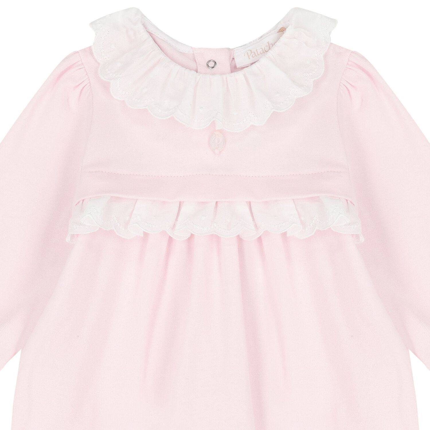 Baby Girls Pink Babygrow, 1, hi-res